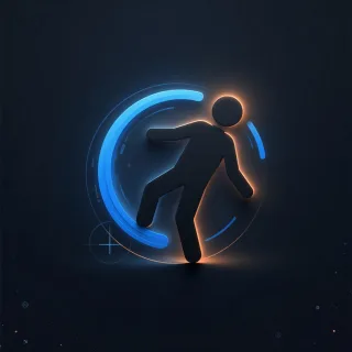Illustration of unsteadiness while walking
